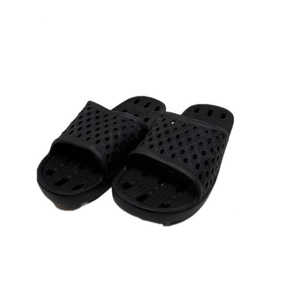 Black Shower Shoes Sandals/Slides Mens 13-14 - Picture 1 of 4